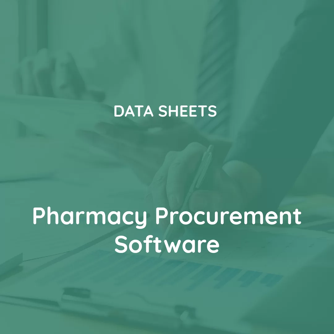 Pharmacy Procurement Software